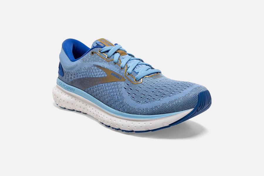 Brooks Glycerin 18 Road Loopschoenen Dames - Blauw/Goud - 602491KEC